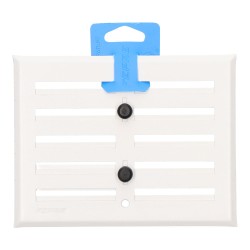 Rejilla regulable. aluminio 0.8 blanco 130x170mm