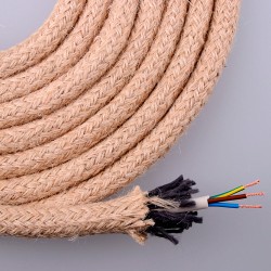 Cable de cuerda de yute redondo 3 g 0,75mm 20m euro/m
