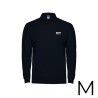 *merchandising* polo negro manga larga talla-m 65% poliéster 35% algodon edm