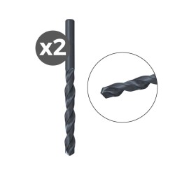 Broca para metal hss-r din 338, 2 uds, ø2,50 x 30/57 mm