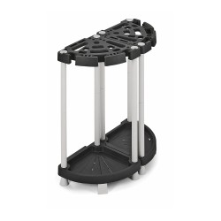 Porta herramientas de jardin aluminio / pvc 73 x 37,5 x 77,5 cm