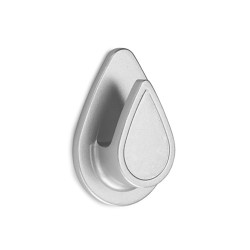 Colgador resistente al agua modelo gota cromo (blister)