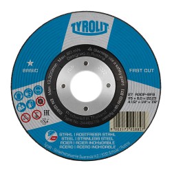 Disco desbaste 27c ø125x6x22,23 a30p-bfb