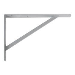 Escuadra de acero gris metal (s) 9806 250 x 200 mm