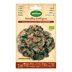 Sobre con semillas eco de lechuga cuatro estaciones agreen