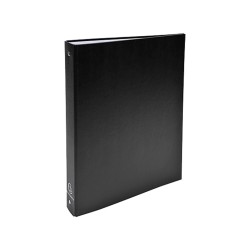 Carpeta de 4 anillas 30 mm redondas dina4 forrada negra