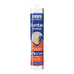 Ceys juntas grietas gris cartucho 280 ml