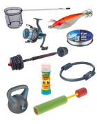 Deportes, pesca y juegos